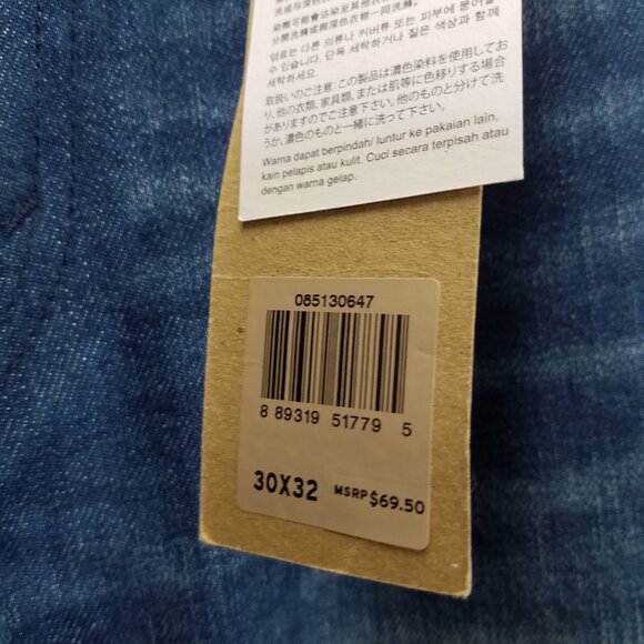 Levi's 513 Jeans Men's 30x32 Slim Straight Fit Blue Dark Wash Stretch Denim NEW - Picture 14 of 16